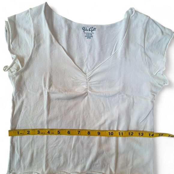 John-galt Women's White Crop-top - Picture 1 of 6